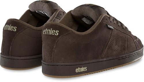 Etnies Kingpin - Classic Skate Heritage Fashion Style with on-Trend Puffy Look, Reinforced Cupsole - Brown/Black/Tan - 7
