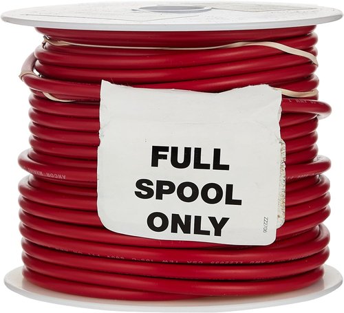 Ancor 102810 Tinned Copper Wire - 16 AWG (1mm²), Red, 100ft for Reliable Electrical Connections