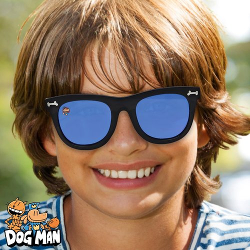 ARKAID Dog Man Sunglasses | Classic Black Shades | UV 400 | One Size Fits Most Kids Comfortably