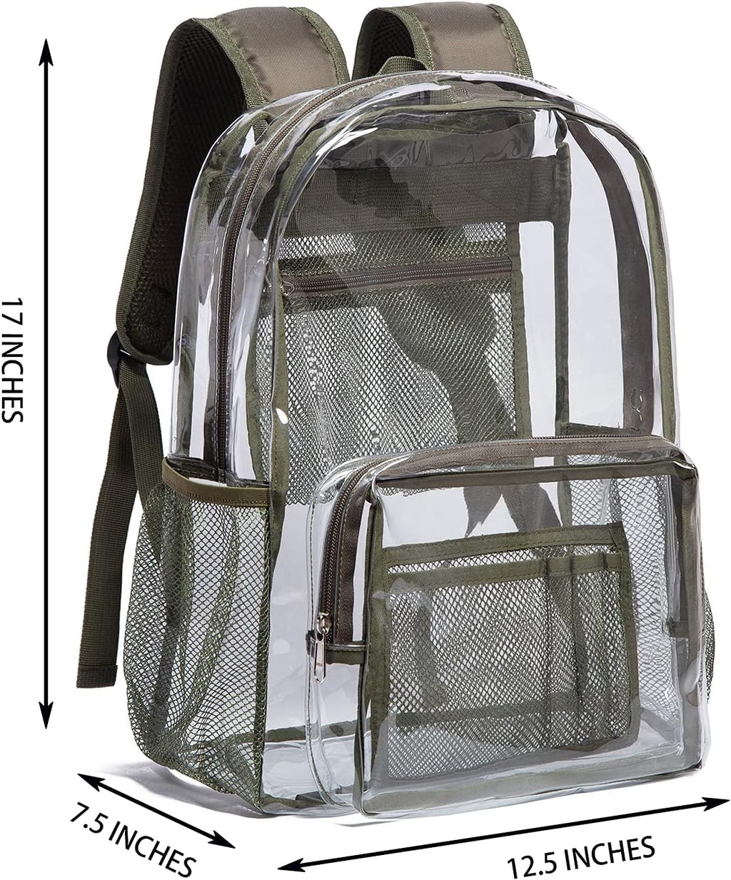 Vorspack Clear Backpack - Heavy-Duty PVC Transparent Design for College & Work | Durable & Stylish