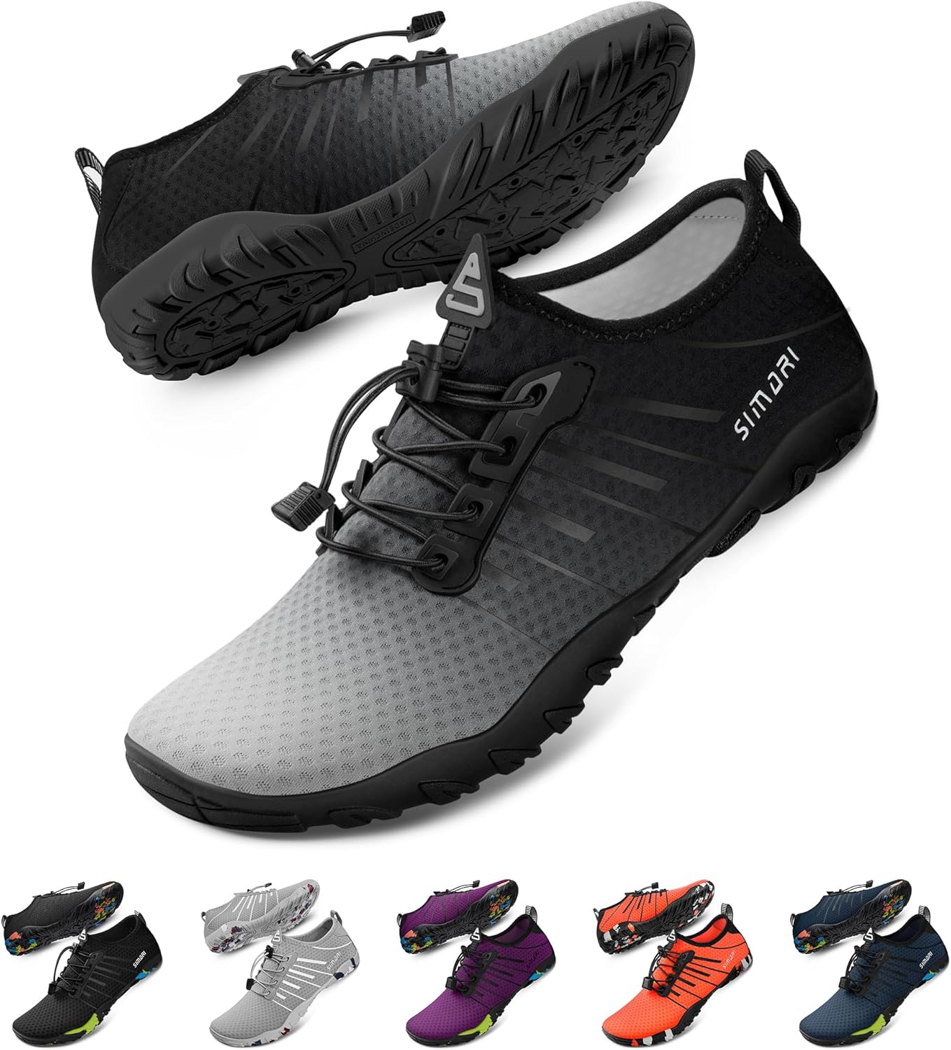 SIMARI Water Shoes - Lightweight Quick-Dry Aqua Socks for Surfing & Beach Sports | Non-Slip Design