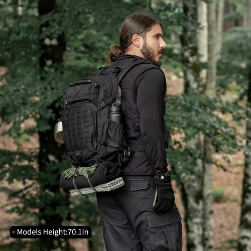 Mardingtop Small Military Tactical Backpack for Men,25L Molle Cordura Backpack for Hiking,Camping,Rucking