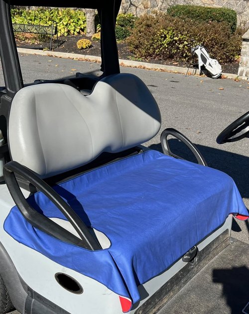 Golf Cart Essentials | Microfiber Golf Cart Seat Cover | American Flag Design | Lightweight Golf Blanket | Portable | Sports | Golf Accessories | Club Car | EZGO