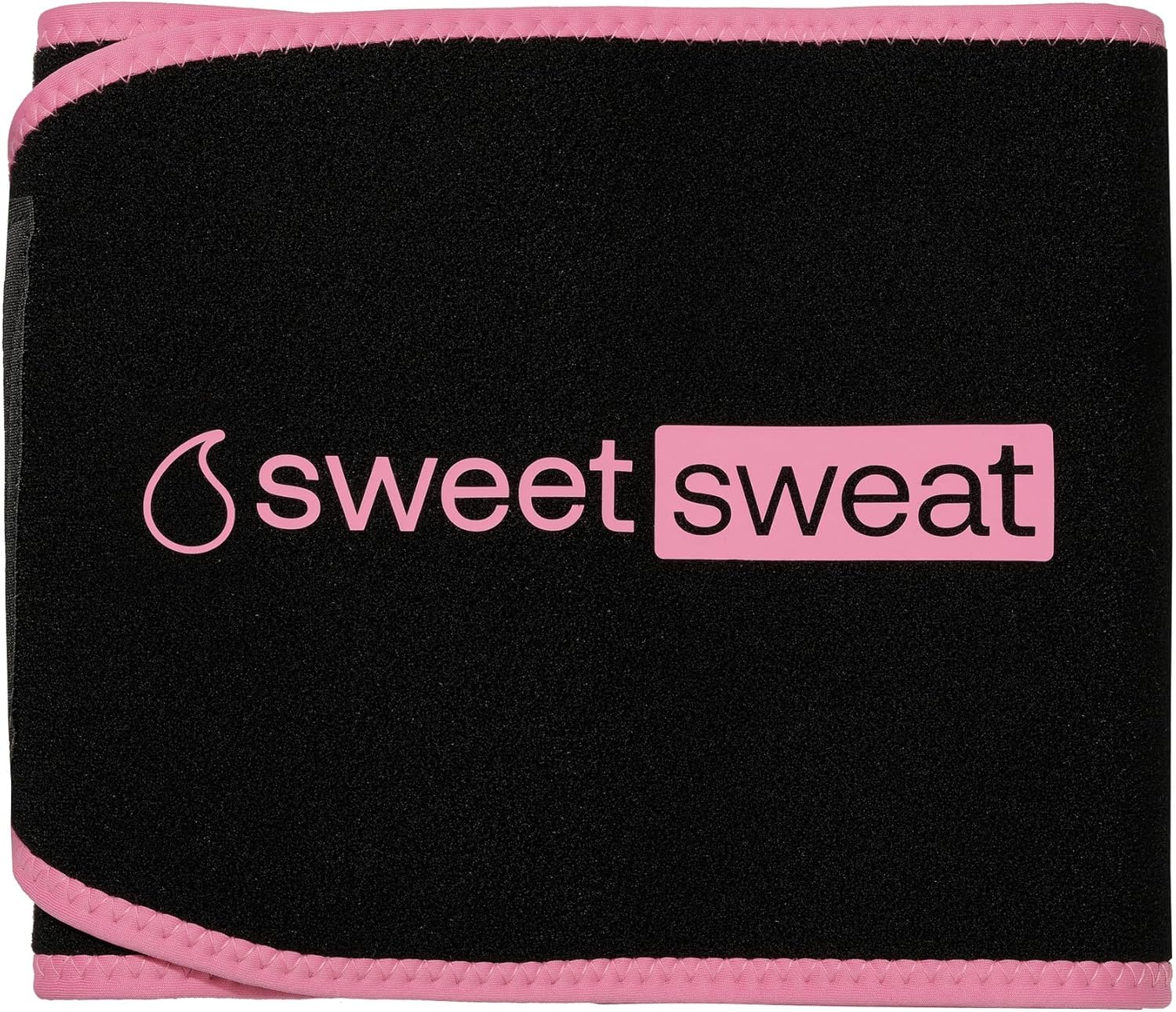 Sports Research Sweet Sweat Waist Trimmer - Eco-Friendly Ab Belt with Yulex Technology | Adjustable Fit, Small Pink