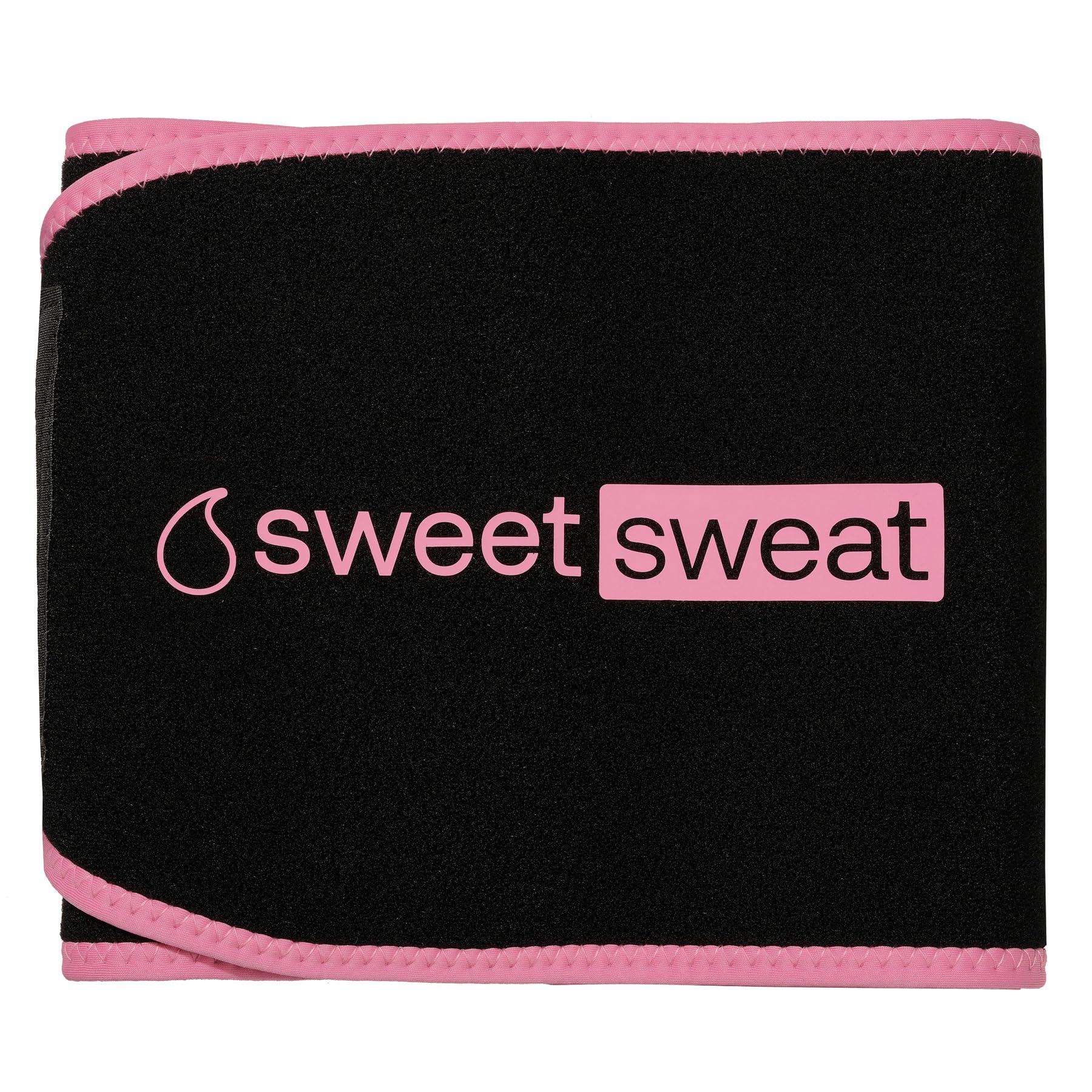 Sports Research Sweet Sweat Waist Trimmer 'Eco Series' - Premium Waist Trainer Ab Belt with Yulex Technology - Eco Friendly · Adjustable Fit · Neoprene Free - Large Pink