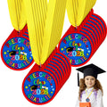 Sratte 12 Pcs Kindergarten Preschool Graduation Medal for Kids Graduating Award Medals with Yellow Neck Ribbon for Students Graduation Party Favors Supplies, 2 Inch (Class of 2026)