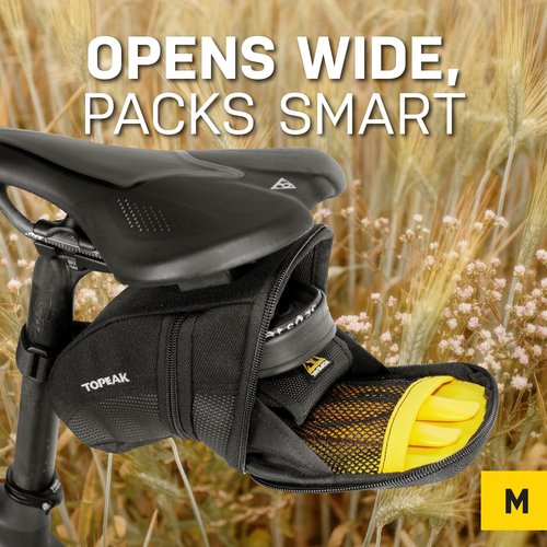 Topeak Aero Wedge Pack, w/ Fixer F25, Medium , Black
