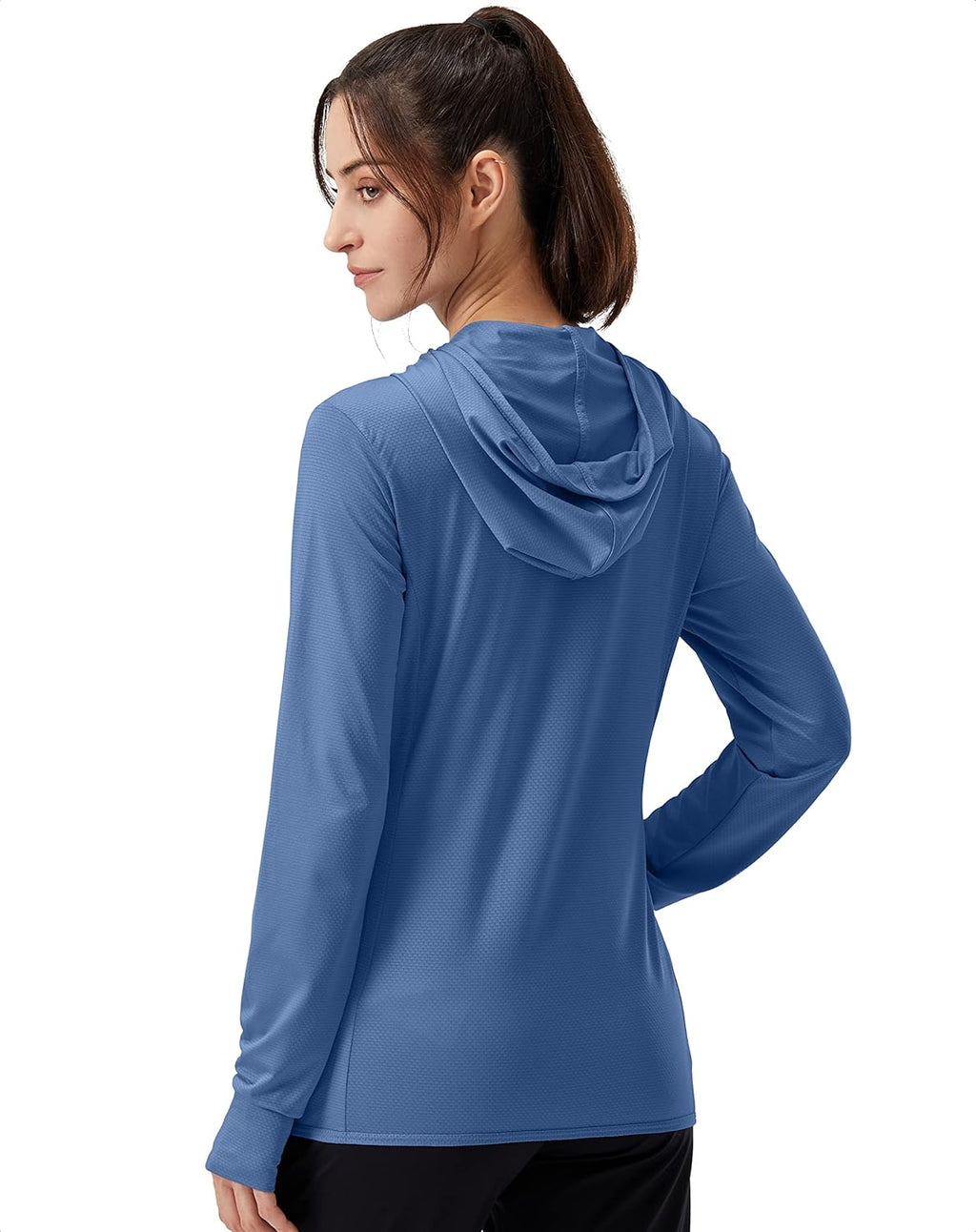 Soothfeel Women's Sun Protection Hoodie Jacket - Lightweight UPF 50+ Long Sleeve Hiking Shirt