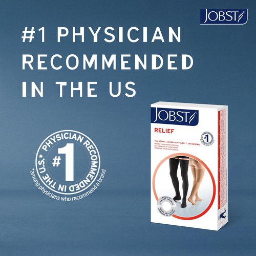 Jobst Relief 20-30 Closed Toe Beige Compression Pantyhose, Small