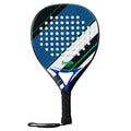 Franklin Sports Padel Racket - Aurora - Carbon Fiber Diamond Shape Padel Racket with Foam Core + MAX Grit Surface - 365g - Premium for Intermediate + Advanced Players - Blue