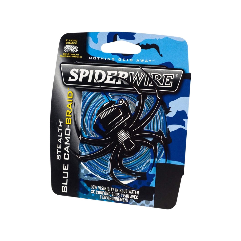 SpiderWire Stealth® Superline, Blue Camo, 50lb | 22.6kg, 3000yd | 2743m Braided Fishing Line, Suitable for Saltwater and Freshwater Environments
