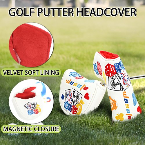 Golf Stand Bag Lightweight Small Medium Carry Bag 2-3 Way Divider Men and Women with Adjustable Shoulder Strap Multiple Pockets Golf Gun Bag with Golf Putter Covers (M-Green)