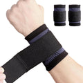 YUNYILAN Wrist Brace - Compression Support Sleeves for Carpal Tunnel & Tendonitis Relief | Black, Medium (2 Pack)