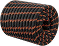 Skiennix Double Braided Arborist Rigging Rope - Heavy Duty 1/2" x 150 ft Polyester for Tree Work | Black