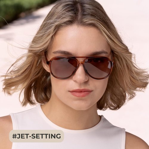 Livho Polarized Aviator Sunglasses - Retro Oversized UV Protection Shades for Men & Women