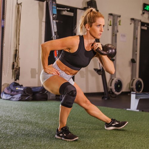 OS1st KS7 Performance Knee Brace stabilizes the patella, reduces recovery time, relieves knee pain and arthritis pain (Black, Large)
