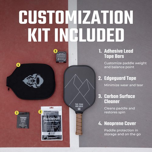 The Untamed - Thermoformed Carbon Fiber Pickleball Paddle (The Peak)