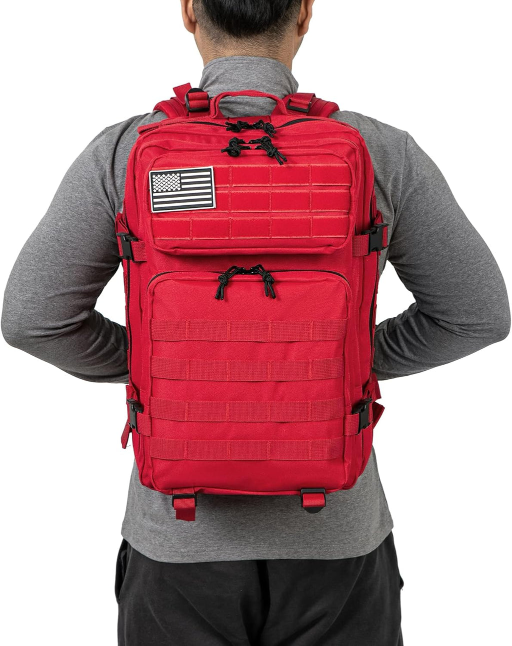 QT&QY 45L Military Tactical Backpack - Molle Army Assault Pack for Hiking & Trekking