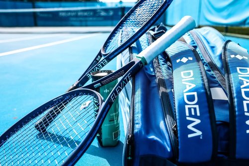 Diadem Tour v3 9PK Tennis Racket Bag – Holds Up to 9 Rackets, Adjustable Shoulder Straps, Separate Shoe Compartment, Durable Travel Gear for Players of All Levels (Black)