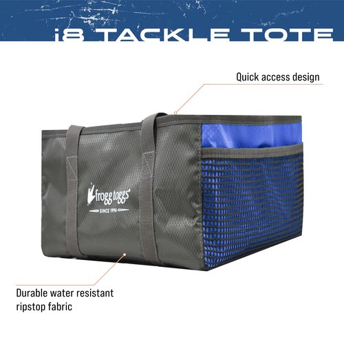 FROGG TOGGS Fishing Tray Tote, Secures Organizes and Protects Tackle Trays, Blue, OS
