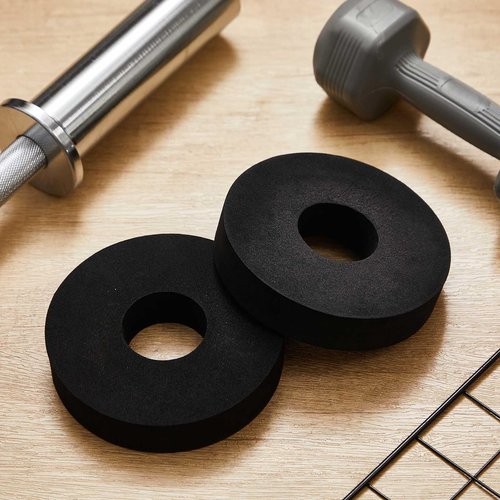 Otoolling 15 Pcs Weight Spacer Sled Spacers Set, 2 Inch Center Hole Dumbbell Barbell Weighing Plate Spacers Absorbing Rubber Washers for Home Gym Weight Training Lifting, Sled Push Pull Workouts