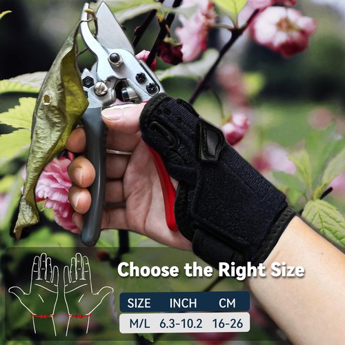 Hamshine New Upgraded 2 in 1 Thumb Brace, Removable Thumb Spica Splint Left Right Hand with 3 Level Stability, Reversible Thumb Support for CMC, De Quervain's Tendonitis, Trigger Thumb, Medium (Black)