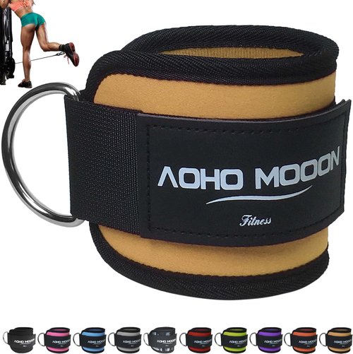 Comfortable Adjustable Ankle Straps - Gym Workout Leg Strap for Women | Glute Cuff & Kickback Foot Straps