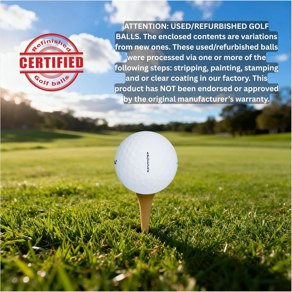 Titleist Pro V1 Golf Balls - Personalized Certified Refinished | Custom Photo, Logo & Text - 3 Pack with 20 Tees