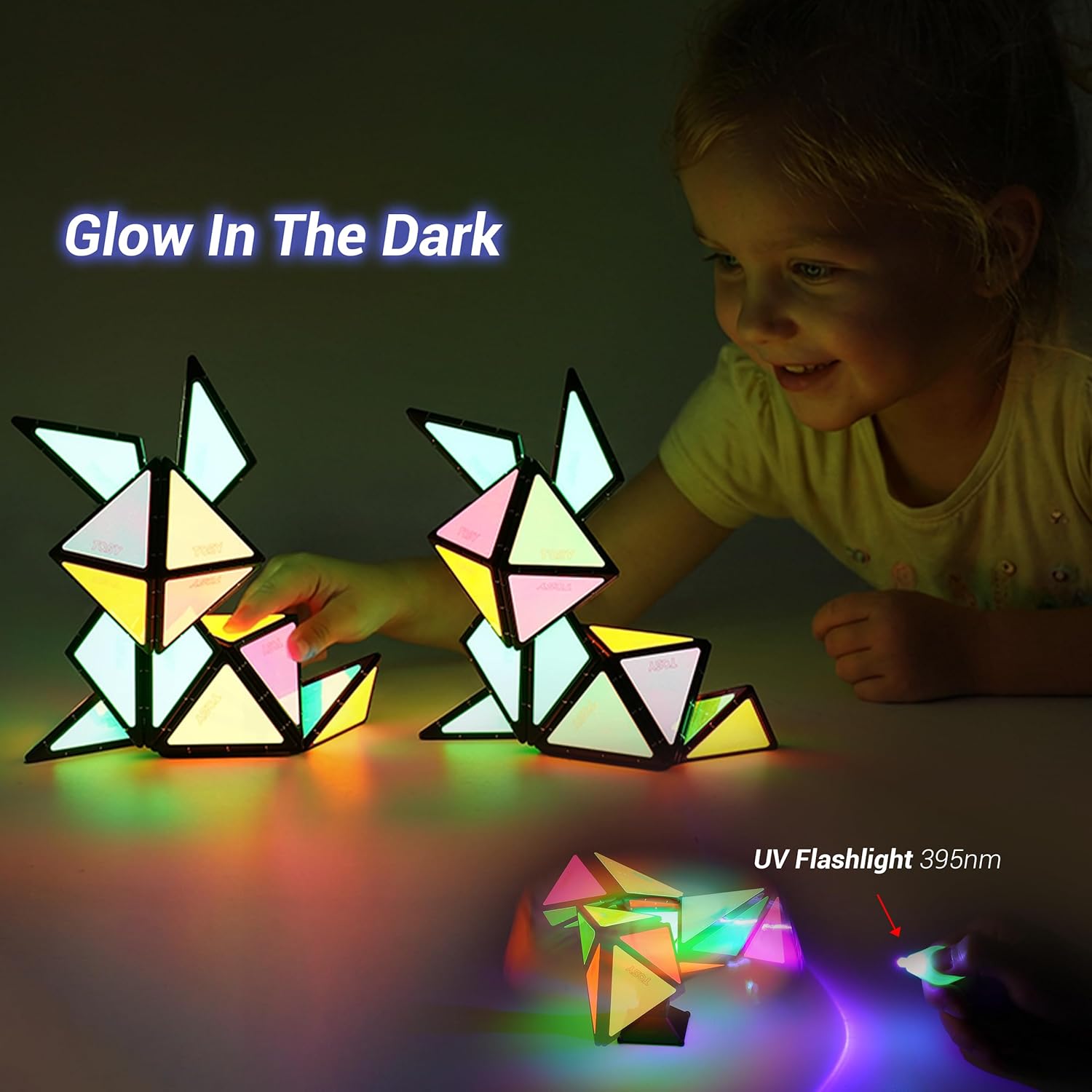 TOSY Magnet Pyramid Fidget Cube - Transforms into 1 Billion Shapes, Holographic Design | Perfect Gift for All Occasions