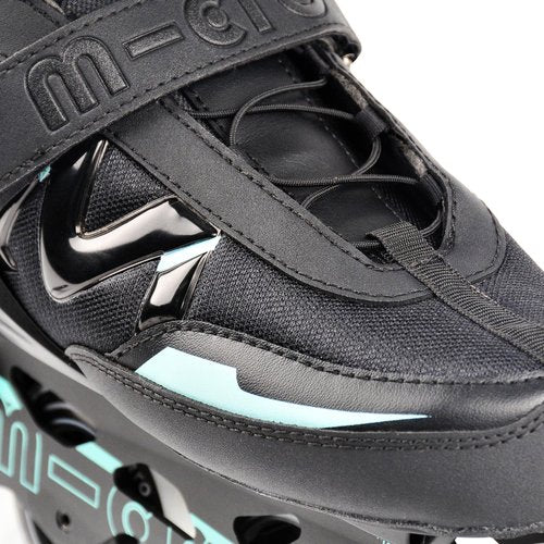 Men's Adult Inline Skate - Micro Delte High Performance Roller Skates Blades for Men, Indoor Outdoor and Fitness Black (7.5)