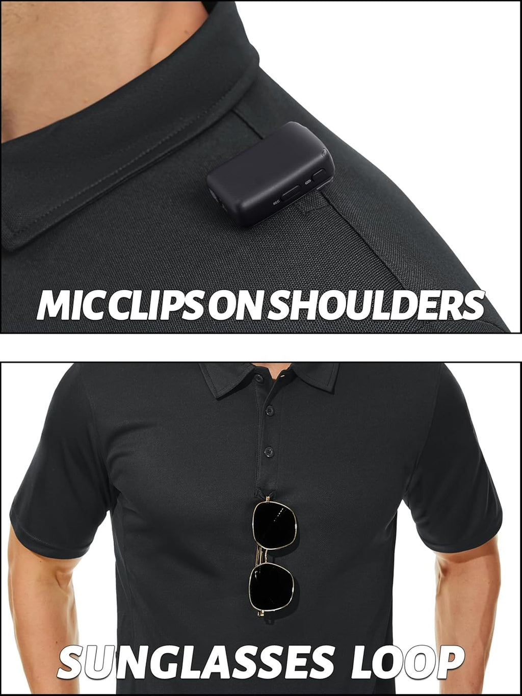 TACVASEN Men's Polo Shirt - Dry Fit Short Sleeve Performance Collared Golf Shirt | UPF 50+ Protection