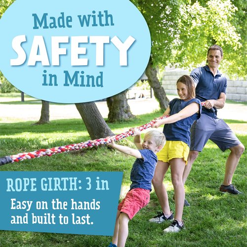 Squirrel Products 30’ Tug of War Rope - Active Outdoor Fun for All Ages