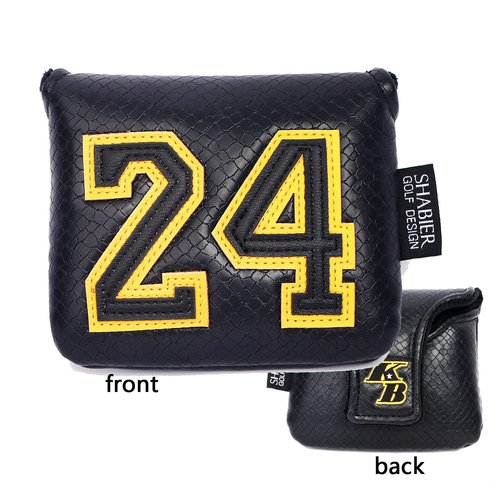 SHABIER Golf Large Mallet Headcover for Taylormade MySpider X Putter, MySpider Tour Putter (Black 24 KB Design)