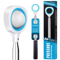 CHAMPKEY 9 Ft Pressure Golf Ball Retriever with Thick Stainless Steel Shaft and Rubber Grip