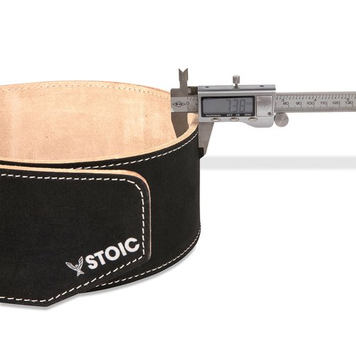Weight Lifting Belt Maximum Support & Protection Lifting Belt For Weightlifting Snatch, Clean & Jerk, Deadlift, Squat by Stoic Weight Belt For Men & Women 4 Inch Wide (XX-Large 6MM Thick Single Prong)