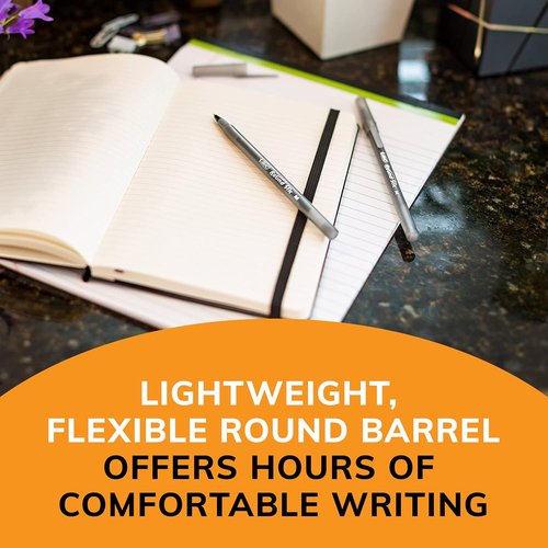 BIC Round Stic Xtra Life Ballpoint Pens - Ultra Long Lasting Ink Flow | 60-Count Black Ink