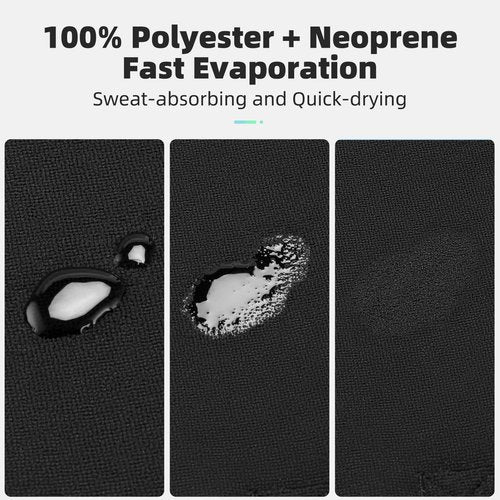 ROCKBROS Bike Sweat Guard Road Bike Sweat Net Bicycle Trainer Roller Sweat Absorb Guard Strap Net Cover Bike Frame Sweat Guard with Phone Pouch TPU Touch Screen