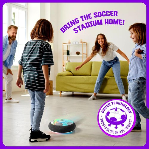 Ninja Blast Hover Soccer Ball - Light-Up Indoor Toy for Kids | Perfect Birthday Gift for Ages 5-12