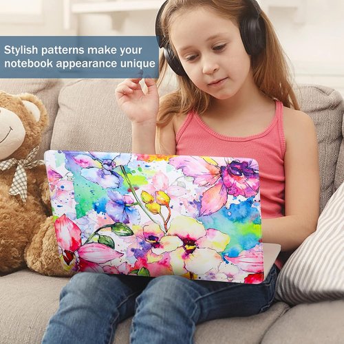 Icolor Laptop Skin Sticker - Personalized Floral Decal for 12-15.6 Inch Laptops | Durable Vinyl Cover