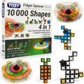 TOSY Magnet Fidget Spinner - Glow-in-the-Dark 3-in-1 Transformable Toy | Infinity Cube & Puzzle for Stress Relief