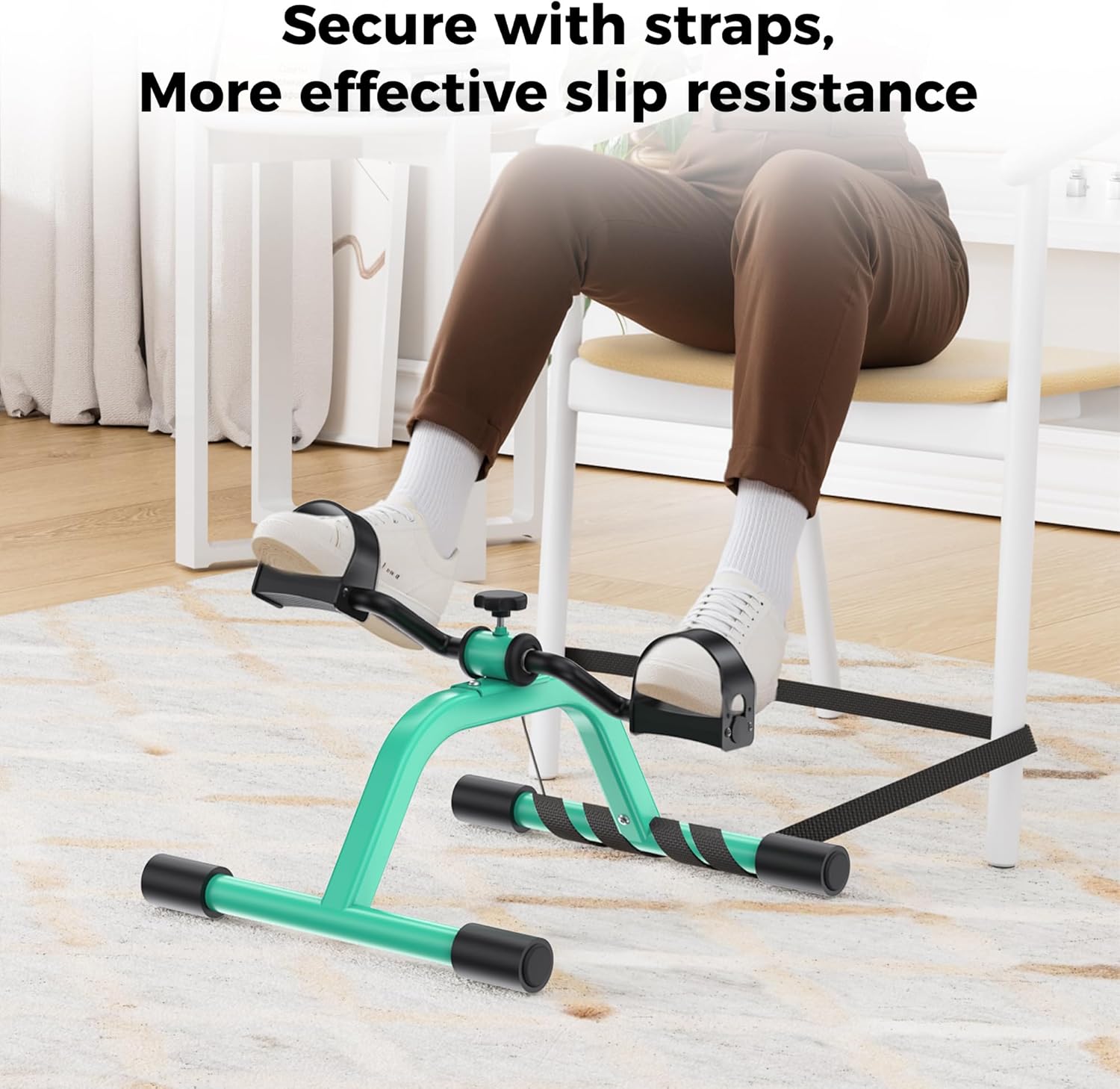 Pedal Exerciser Mini Exercise Bike - Lightweight & Portable for Leg and Arm Recovery