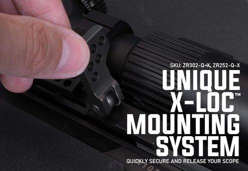 Monstrum Slim Profile Series Picatinny Scope Mount - Quick Release Offset Design