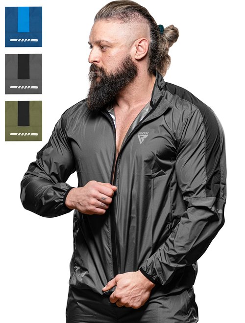 RDX Sauna Suit Full Body Heat Sweat Suit, REACH OEKO TEX 100 CERTIFIED, Anti Rip Long Sleeve Tracksuit Top Bottom