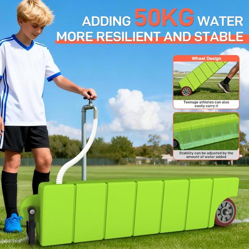Northdeer Soccer Rebound Board - XL 46" Dual-Surface Training Equipment with Adjustable Angle & Accessories