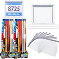 Moxweyeni Race Medal & Bib Display Hanger - Wall-Mounted Holder for Runners | Perfect Gift