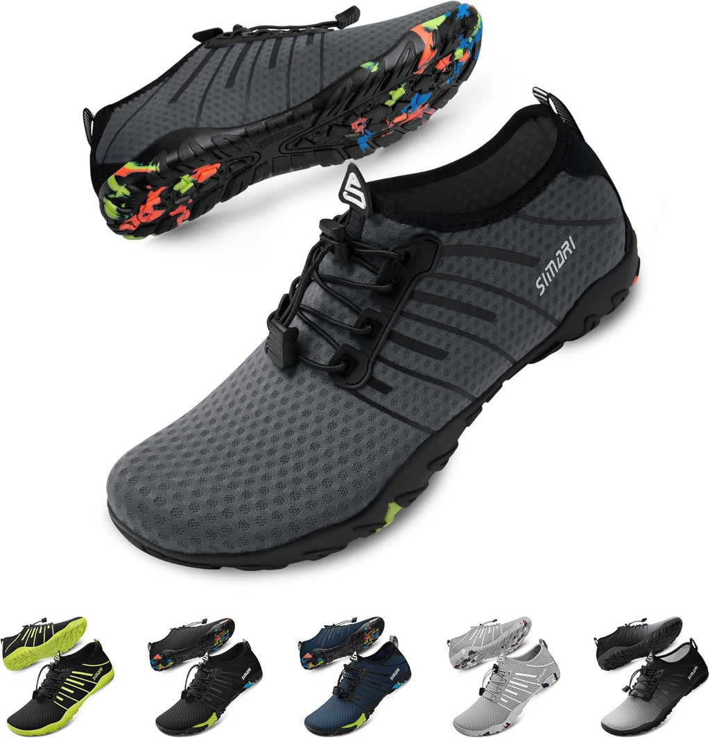 SIMARI Water Shoes - Quick-Dry Barefoot Aqua Socks for Surfing, Swimming & Beach Sports | Lightweight Non-Slip Design