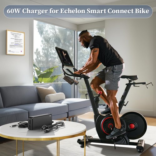 12V Power Supply for Echelon Bike Charger Compatible with Echelon EX5S ECHEX-5s ECHEX5s EX-5s-10 EX5S-10 Smart Connect Fitness Bike Adapter for SUN-1200500 SH6MDBT42Q 8017A-MDBT42Q Power Cord