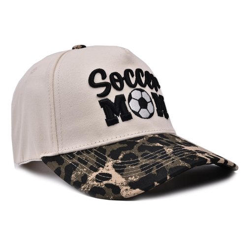 Bofemgt Soccer Mom Accessories - Soccer Mama Baseball Caps Embroidered Adjustable Washed Trucker Hat Beige