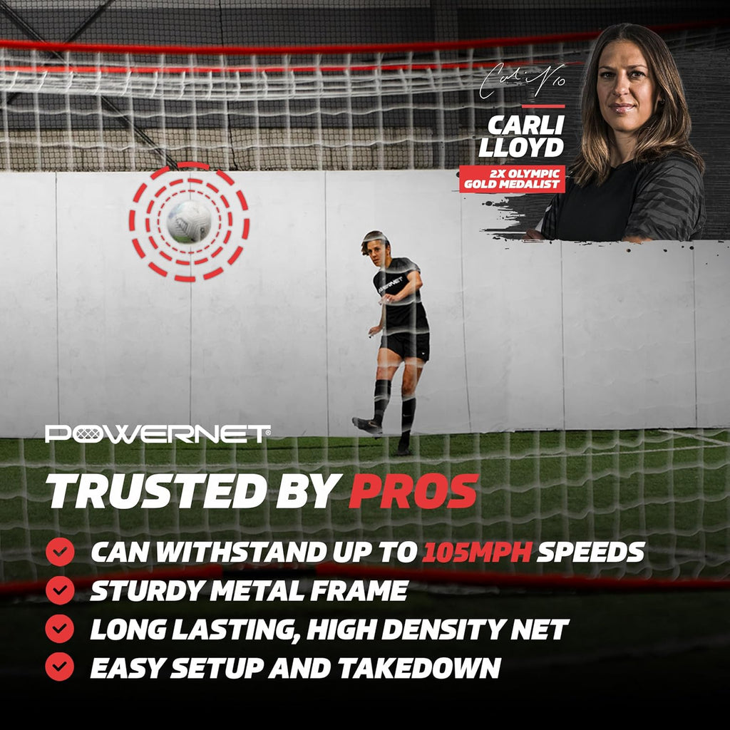 PowerNet Soccer Goal - Portable Backyard Soccer Net with Quick Setup | Multiple Sizes Available