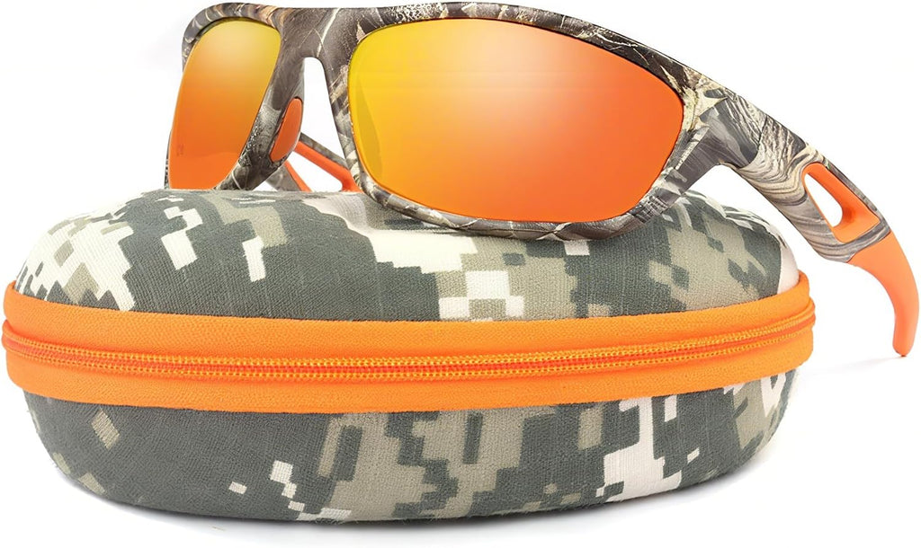 Skiennix Camo Polarized Sport Sunglasses - UV400 Protection for Men & Women | Ideal for Driving & Fishing